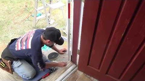 How to weatherstrip a security screen door...Part 1