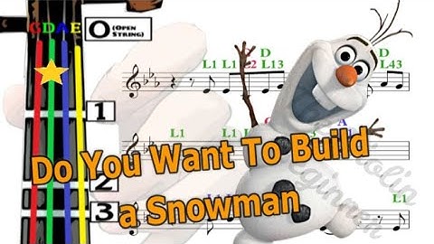 Do You Want to Build a Snowman | Violin TUTORIAL | Frozen | Disney | 冰雪奇緣 | 迪士尼 | 小提琴入門班 [Level 3]