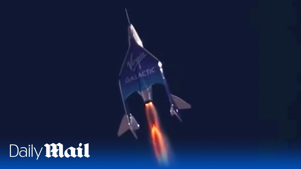 Virgin Galactic’s first space tourists blast off on spaceflight