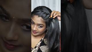 Saree Hairstyle for Girls #shorts #ytshorts #hairstyle #hair #sareehairstyle #beautyvlogger #disha