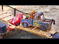 لحفار, الجرار, سيارة الإطفاء, شاحنات القمامة و سيارات الشرطة ومجمو Excavator Toys#4