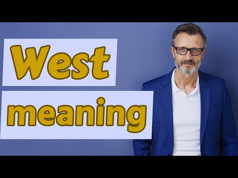 West | Meaning of west