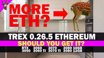 Extreme performance boost with TREX MINER 0.26.5? Hashrates, overclock settings