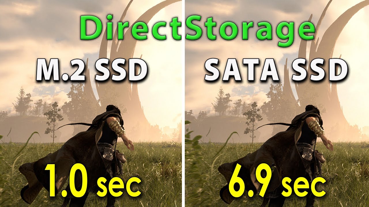 DirectStorage M 2 SSD Vs SATA SSD Forspoken YouTube DirectStorage M 2 SSD Vs SATA SSD Forspoken YouTube