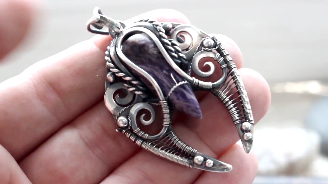 Silver sci fi necklace