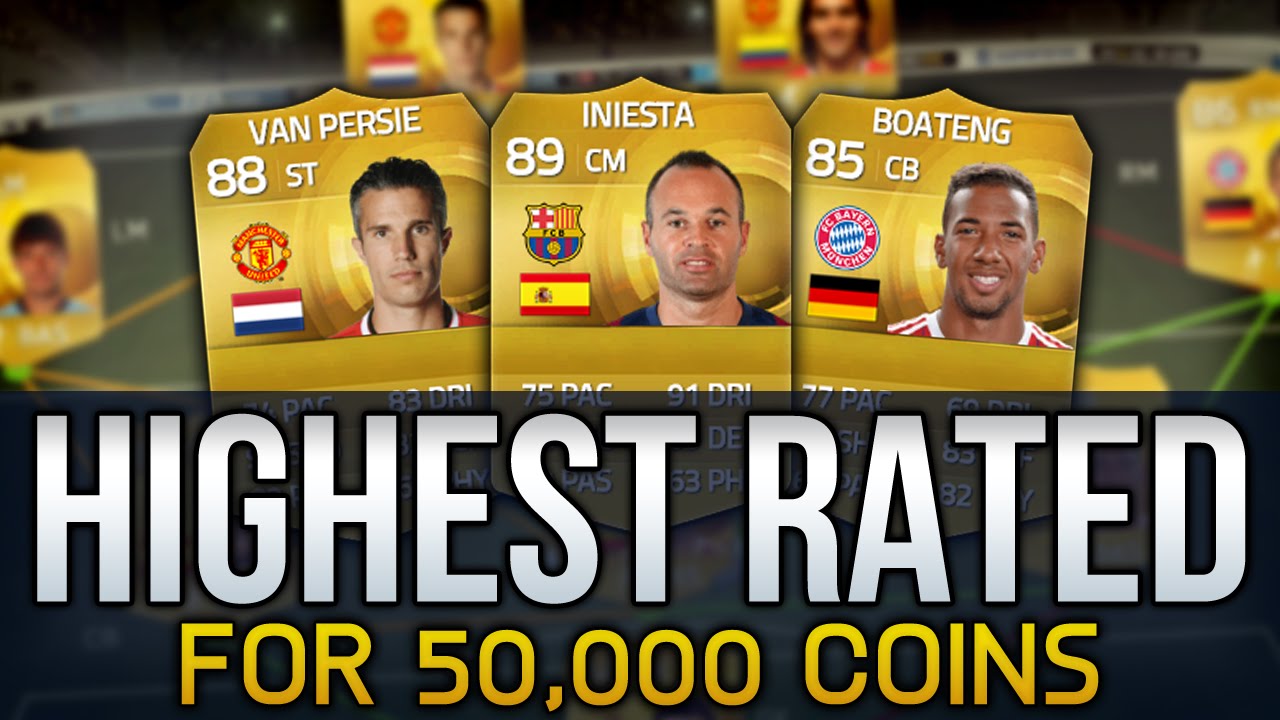 FIFA 15 - HIGHEST RATED TEAM POSSIBLE FOR 50,000 COINS! - FIFA 15 ULTIMATE TEAM SQUAD BUILDER