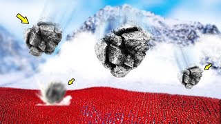 HUGE AVALANCHE vs 10000 SOLDIERS! - UEBS - Ultimate Epic Battle Simulator