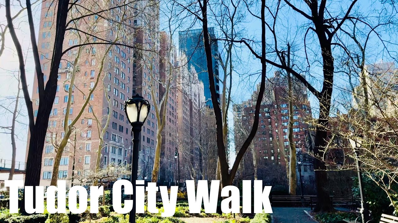 New York City Walking-Tudor City near the United Nations 12212023 HDR 4K
