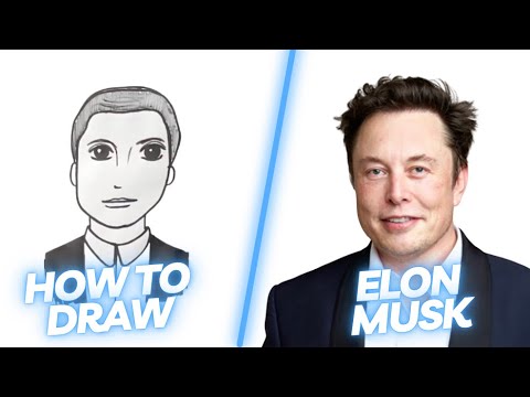 How to Draw Elon Musk - YouTube