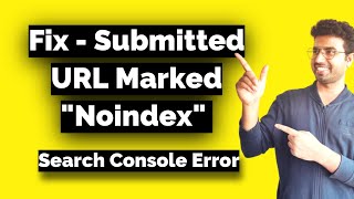 Fix Submitted URL Marked Noindex Search Console Error in Hindi - OK Ravi