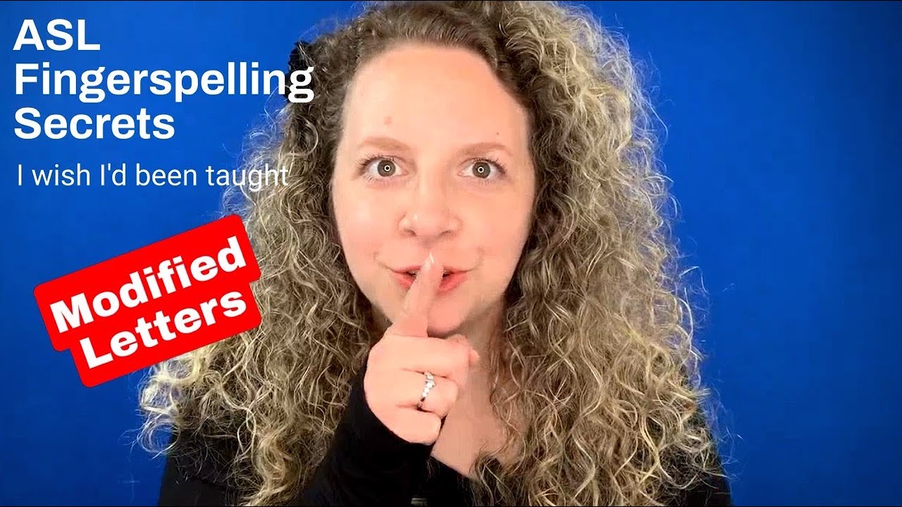 Secret 9: Modified Letters *Fingerspelling Secrets* #asl # ...