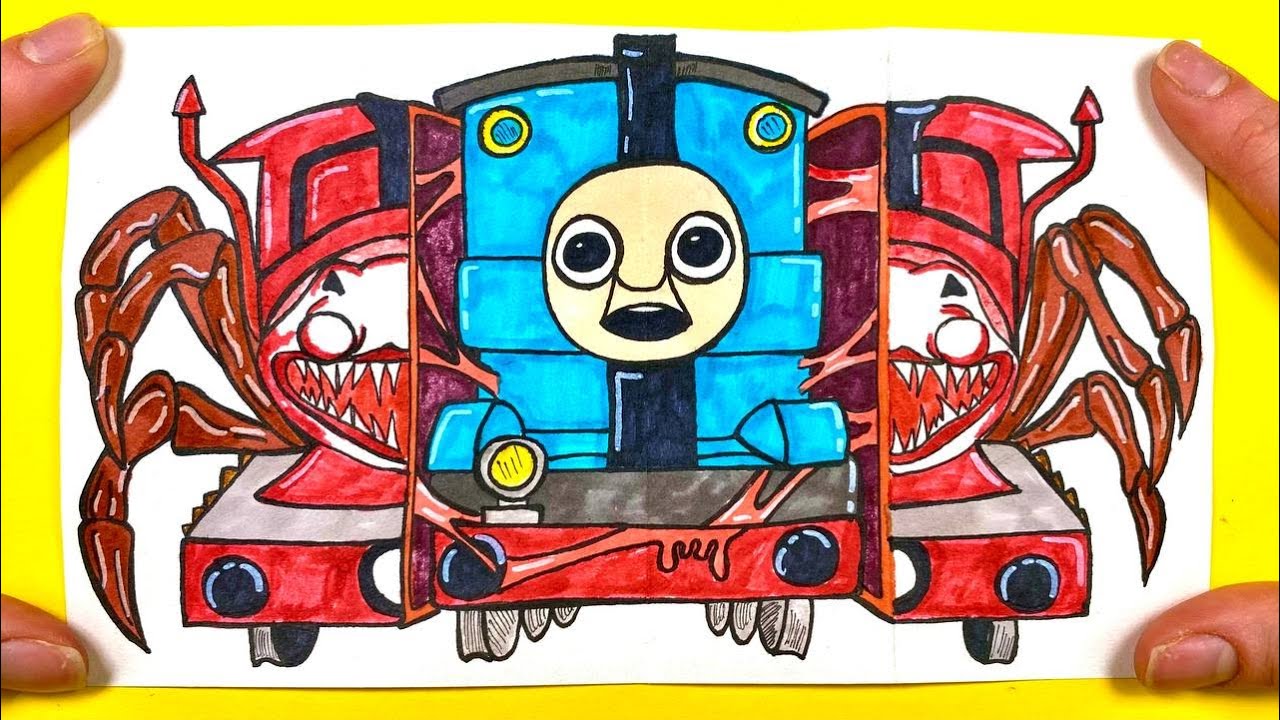 How to Draw Choo-Choo Charles, Drawing Tutorial