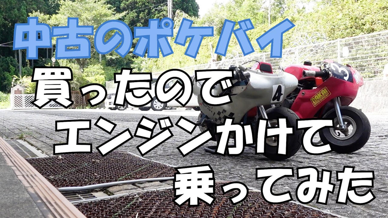 中古のポケバイを買ったのでエンジンかけて乗ってみた#291【水曜日