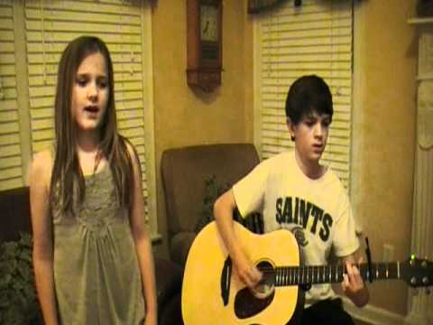 JD and Ashley's first recording of brother sister duo cover of Good Riddance