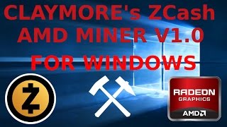 Claymore's ZCash Windows AMD GPU Miner v1.0 RX470 RX480 R9-295X2