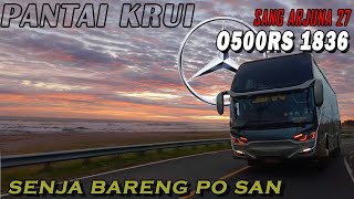 Nyore sambil Ngawal Bus SAN Sampai pinggir pantai krui pesisir barat