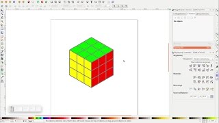 Information INKSCAPE tutorial #36 | Rubic's cube. Update