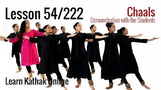 Chaals Demonstration with Shishyas or Students in Kathak for Beginners | Lesson 54/222 Chaals Demonstration with Shishyas or Students in Kathak for Beginners | Lesson 54/222