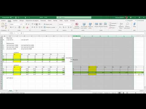 Resolución matriz simplex - YouTube