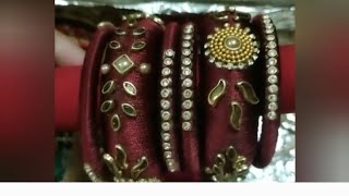 2 DIY Innovative thread Bangles# stone and kundan bangles # latest Bangles Collection # shorts