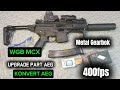 WGB MPX KONVERT FUL PART AEG METAL GEARBOK #konversiaeg #airsoft #wgg #nerfgun #tutorial #shortvideo