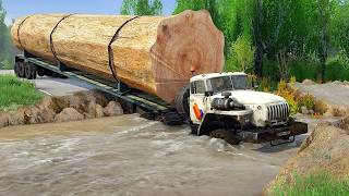 The Hidden Dangers of Logging Routes Will SHOCK You Mod Truck Vs Extreme - Spintires Mudrunner