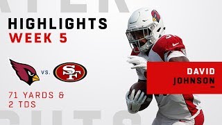 David Johnson's Double-TD Day vs. 49ers