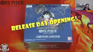 Romance Dawn RELEASE DAY Booster Box Opening! This Was a GOOD Box! (One Piece TCG Opening)