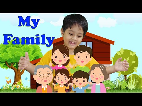 Menyebutkan anggota keluarga|Belajar bahasa jepang anak|家族|子供向け知育動画
