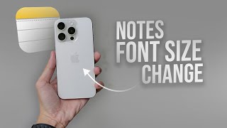 How to Increase or Decrease Font Size in Notes iPhone (tutorial) Profile