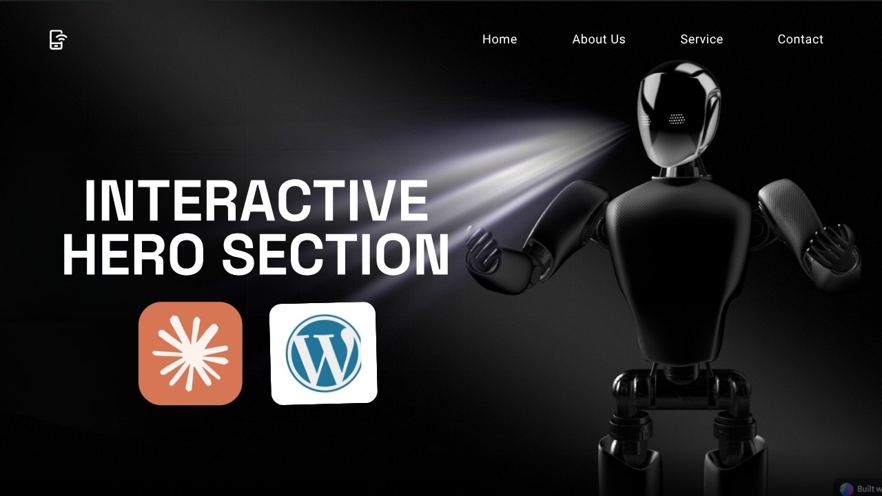 Build an interactive 3D Hero Section on WordPress with Claude AI - YouTube