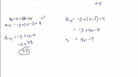 PRE CALCULUS SECTION 12.2 (PART 1) ARITHMETIC SEQUENCES