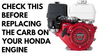 HONDA GX240 CARBURETOR REPLACEMENT / DO THIS TO PREVENT COMEBACKS!