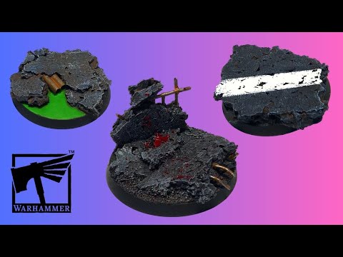 Видео: ТРИ ПРОСТЫЕ БАЗЫ ИЗ ПРОБКИ | Пошаговый гайд по покрасу | #warhammer #warhammer40k #wh40k