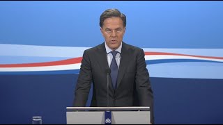 Integrale persconferentie van premier Mark Rutte van. 26 augustus 2022