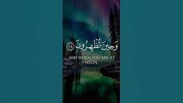 فسبحان الله حين تمسون وحين تصبحون | ياسر الدوسري | سورة الروم