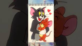 💕Cute Tom & Jerry Friendship Moments ✨ #shorts#trending#viral#art #drawing#tomandjerry#lovestory#op