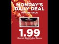 Hyvee mondays daily deal sale hormel black label bacon 199 sale 01232023 only stockup prep