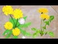 DIY КАК СДЕЛАТЬ ОДУВАНЧИК ИЗ МУСОРНОГО ПАКЕТА | Flowers from plastic bags