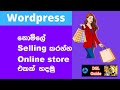 How to create online store sinhala /Ecommerce website/wordpress/free domain and hosting/dsl guide