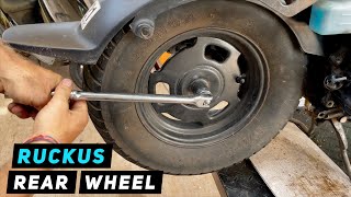 Honda Ruckus / Zoomer 50 - Rear Wheel Removal / Installation | Mitch's Scooter Stuff