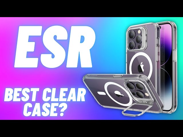 ESR Krystec Clear Case with HaloLock Compatible with iPhone 14 Pro Max  Case, Compatible with MagSafe, Ultra-Yellowing Resistant, Shockproof