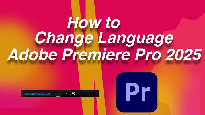 How to Change Language Adobe Premiere Pro 2025 Mac OS