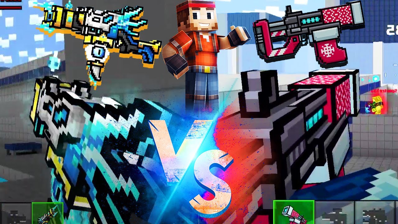 Pixel Gun 3D BEST GUN FOR TOURNAMENT ONLY HEAVY WEAPON MODE, FROZEN