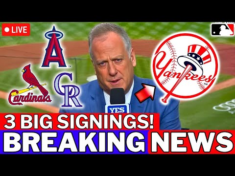 BREAKING! YANKEES ANNOUNCE 3 HUGE SIGNINGS! MLB NEWS! NEW YORK YANKEES NEWS