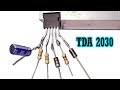 How To Make High Power Amplifier Using TDA2030 / DC 12v (English Subtitle)