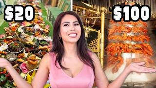 Cheapest VS Most Expensive Las Vegas Buffet 🥩🦞 Not What I Expected