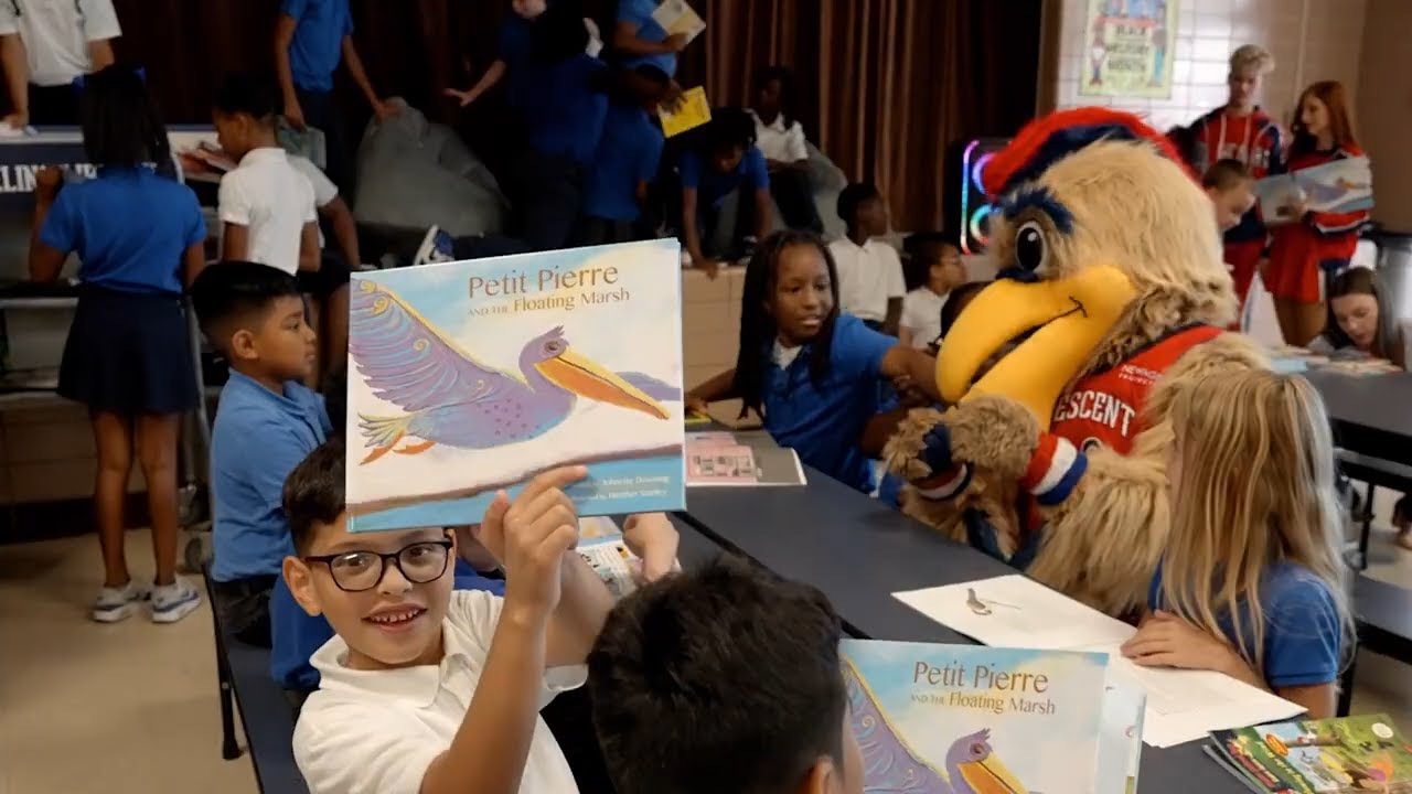 Recap: Pelicans, Shell host Reading Rally at Legion Park Elementary