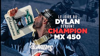 'Le jour où Dylan devient Champion MX US 450' sur une Yamaha YZF450