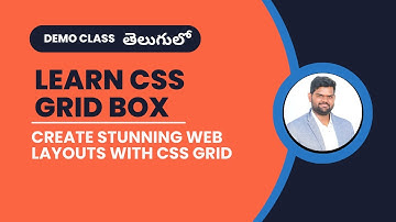 Demo Class - HTML - CSS Grid Box Mastery: Create Stunning Web Layouts with CSS Grid. in Telugu.